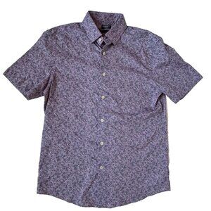 Faherty Reserve Mens S Movement Shirt Button Short Sleeve Palm Leaf Monterey